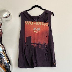 Wu-Tang Distressed Cut Off Graphic Tee